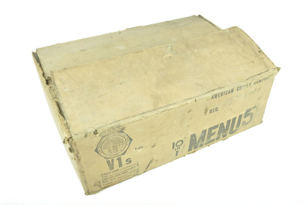 Carton de ration MENU 5  daté 1944
