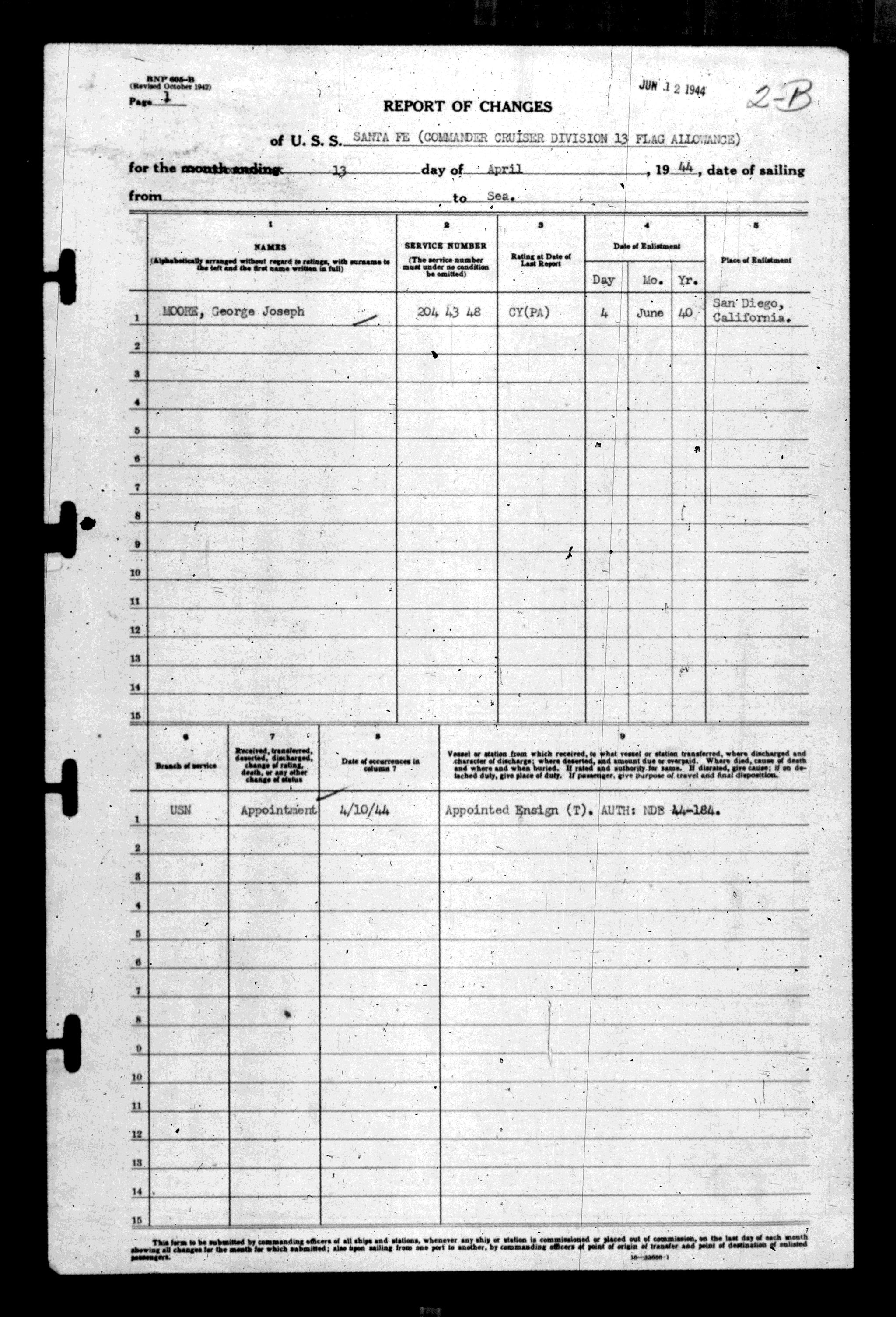 Poignard Western Boulder Colo Nominatif et identifié / USN USS BILOXI 1943