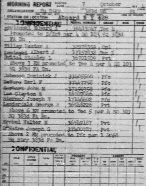 Chemise "moutarde" 103rd & 45th Infantry Division / identifiée Vosges