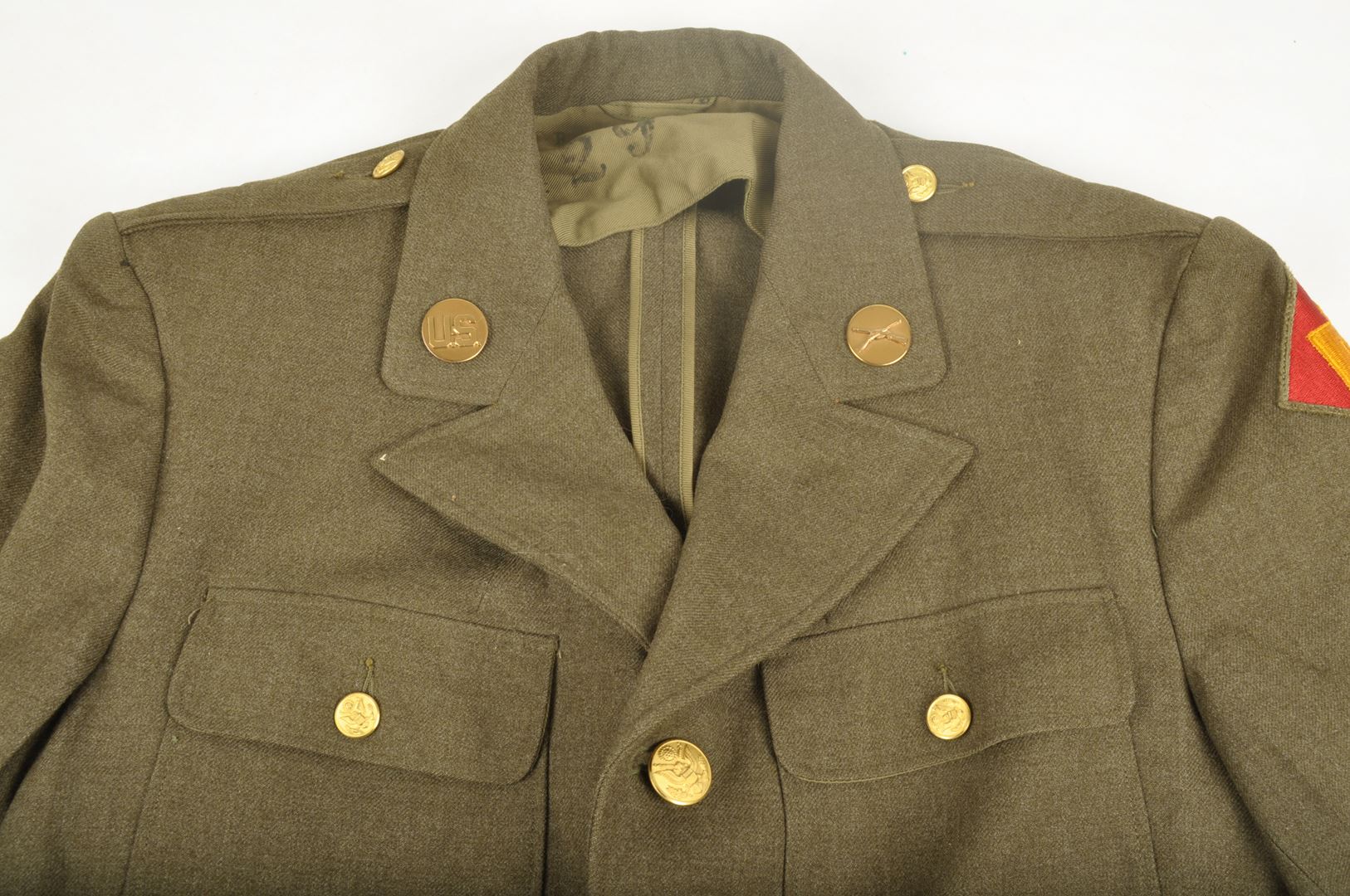 Vareuse US datée 1940 Nominative / 45th Infantry Division