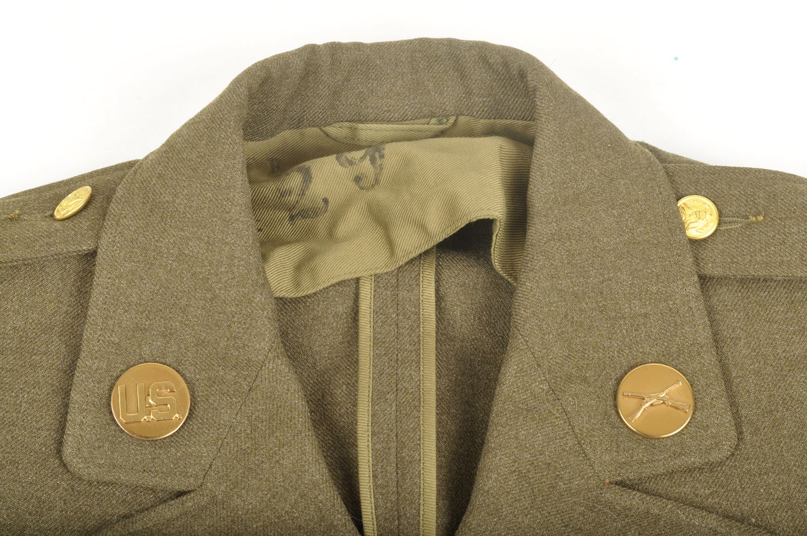 Vareuse US datée 1940 Nominative / 45th Infantry Division