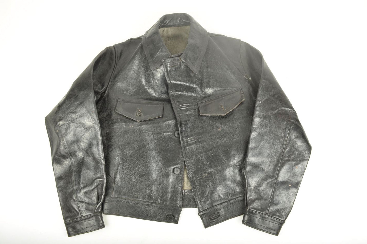 Blouson en cuir Chantiers de Jeunesse et GMR /  ETAT NEUF