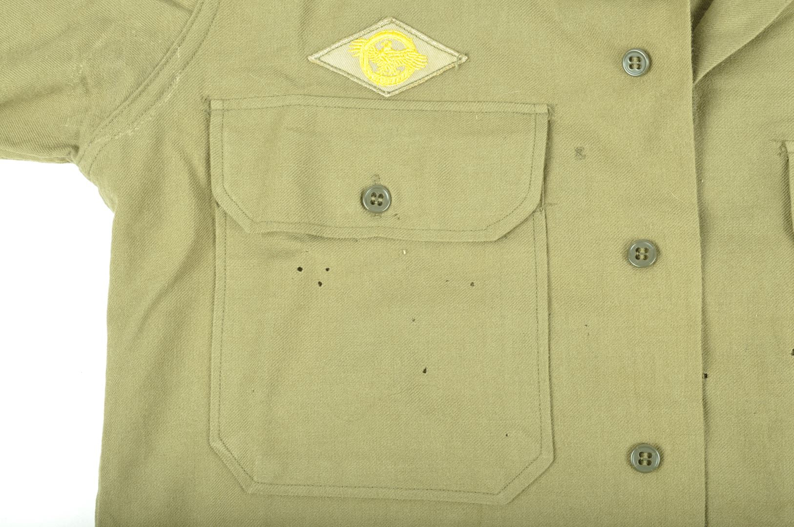 Chemise "moutarde" 45th Infantry Division / taille 14 1/2 - 34