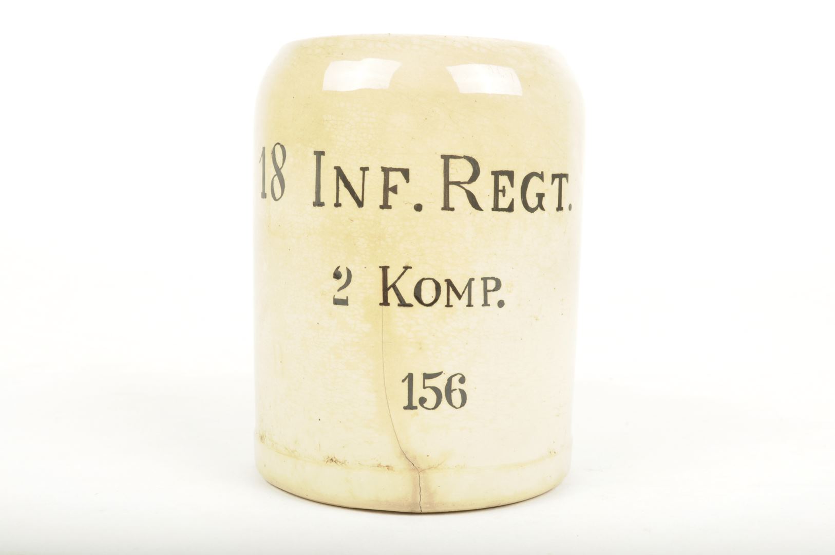 Chope Allemande en grès / Infanterie-Regiment von Grolman Nr 18