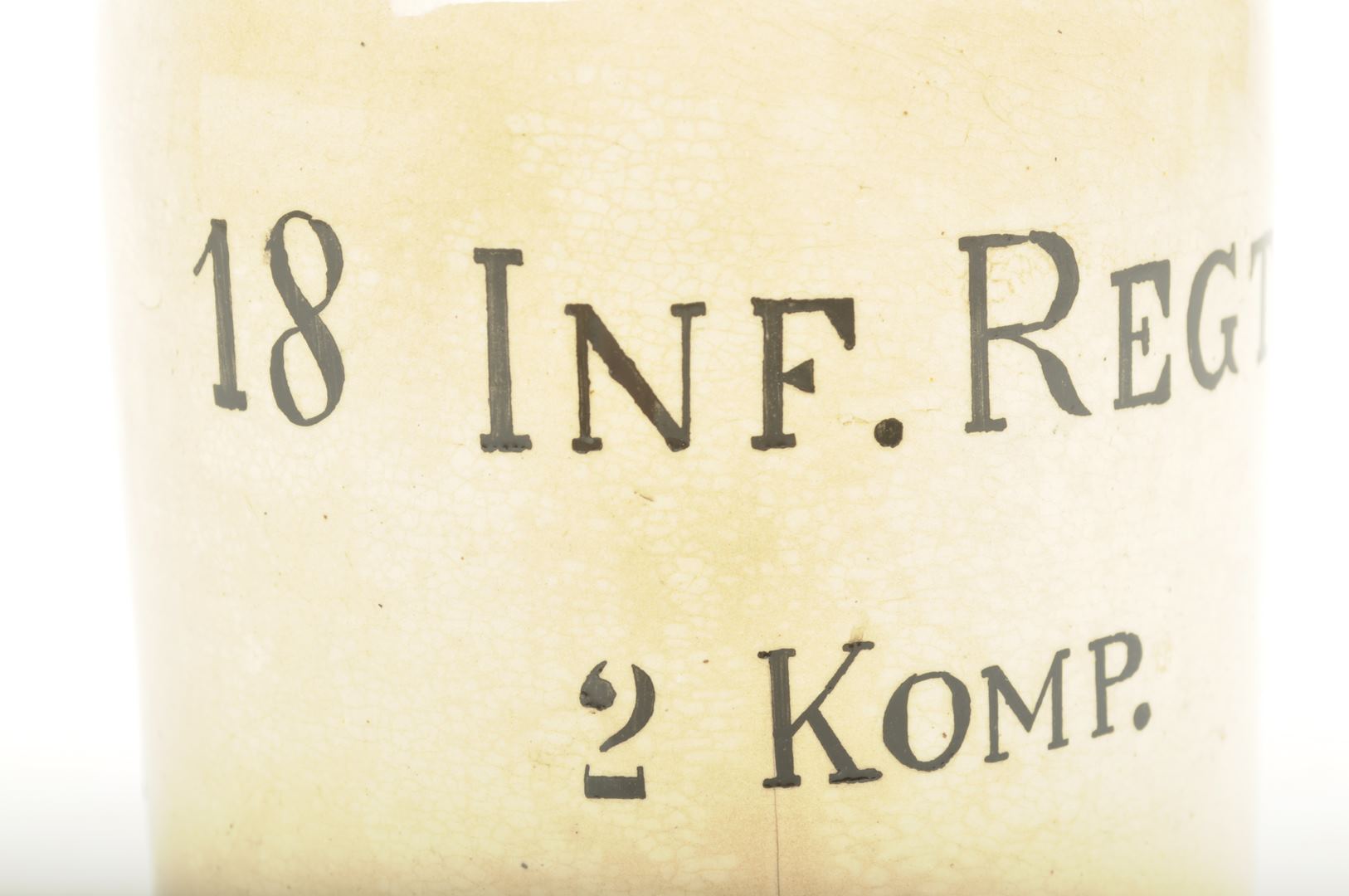 Chope Allemande en grès / Infanterie-Regiment von Grolman Nr 18