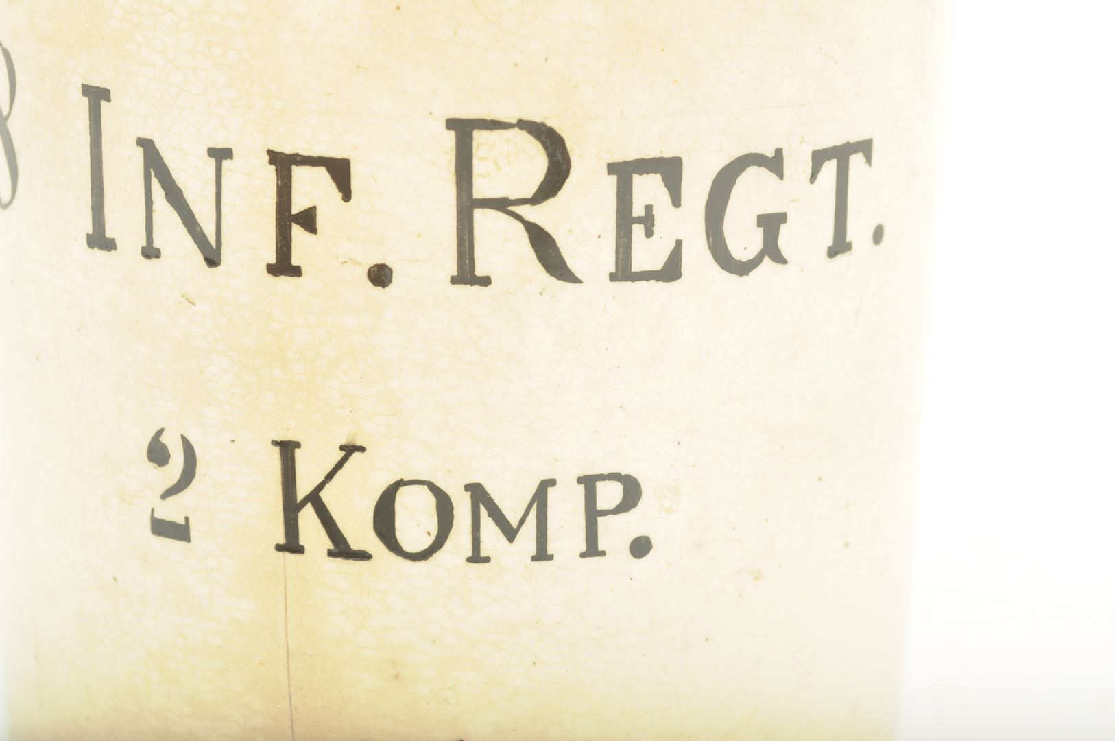 Chope Allemande en grès / Infanterie-Regiment von Grolman Nr 18