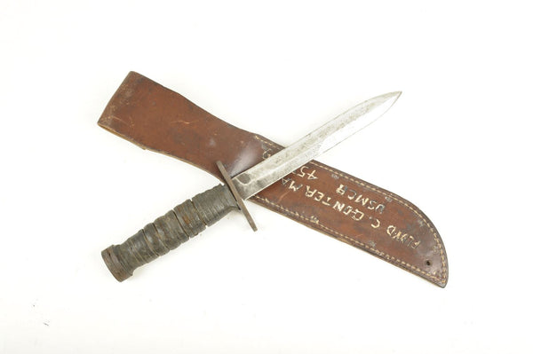 Poignard Baïonnette USM4 avec son fourreau personnalisé et Nominatif  USMC