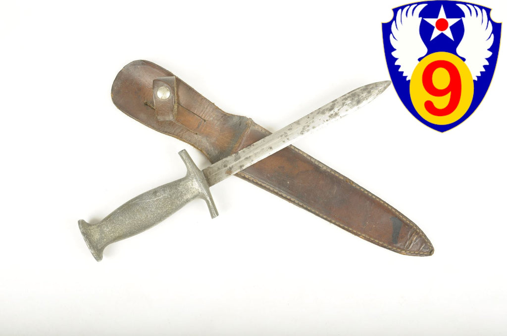 Couteau Américain nominatif et identifié Lieutenant Troop Carrier ETO