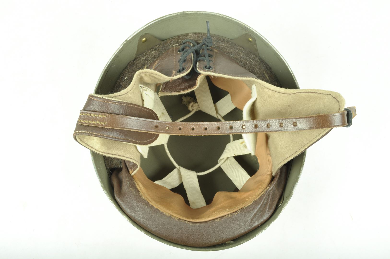 Casque de motocycliste Britannique / Dispatch Rider  daté 1942