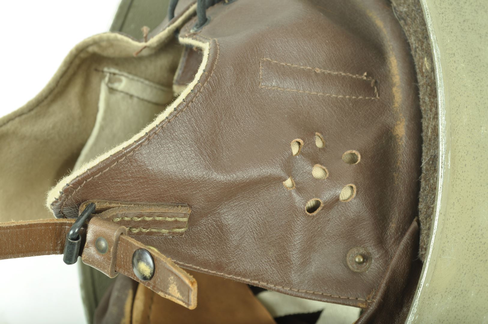 Casque de motocycliste Britannique / Dispatch Rider  daté 1942