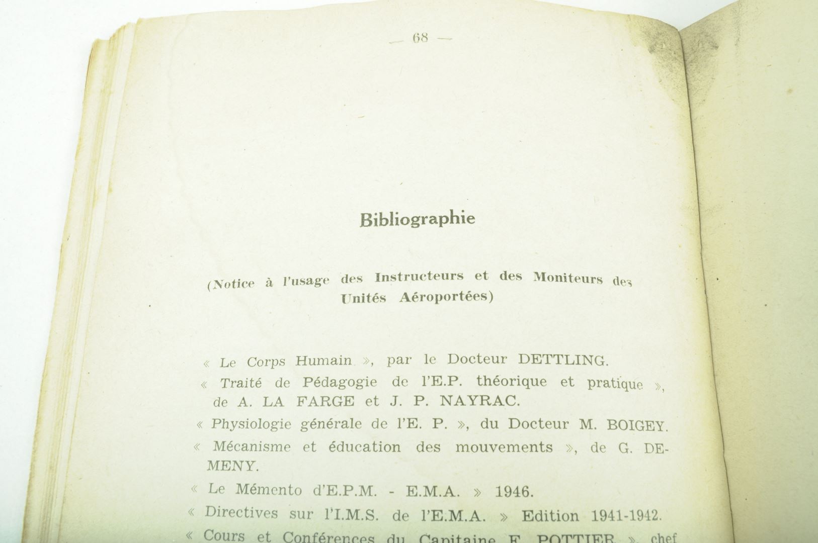 Manuel TAP Moniteurs et Instructeurs daté 1948