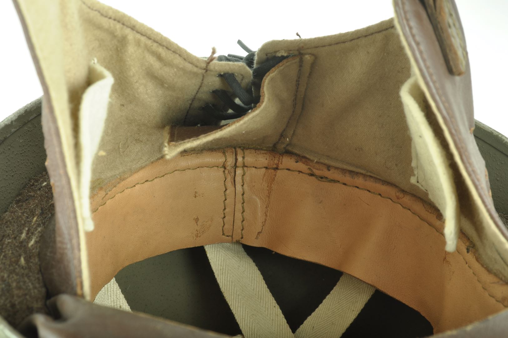 Casque de motocycliste Britannique / Dispatch Rider  daté 1942