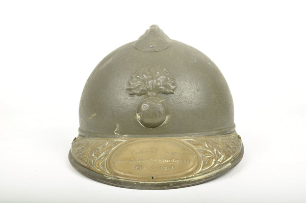 Casque Adrian Modèle 1915 du Lieutenant Colonel Mignon / 72ième et 153ième RI
