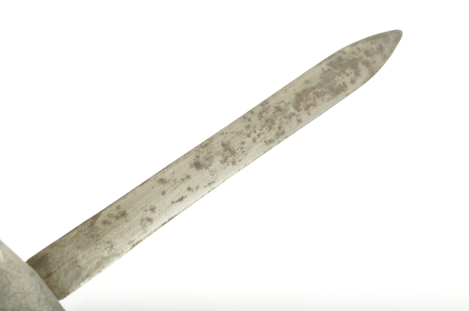 Couteau Américain nominatif et identifié Lieutenant Troop Carrier ETO