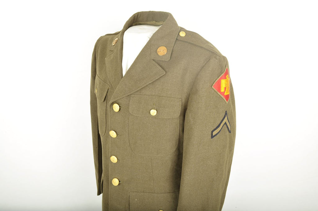 Vareuse US datée 1940 Nominative / 45th Infantry Division