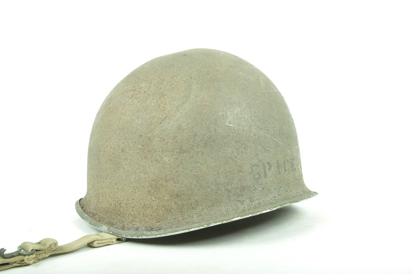 Casque US M1 Nominatif avec son sous casque Westinghouse  / Débarquement de Provence