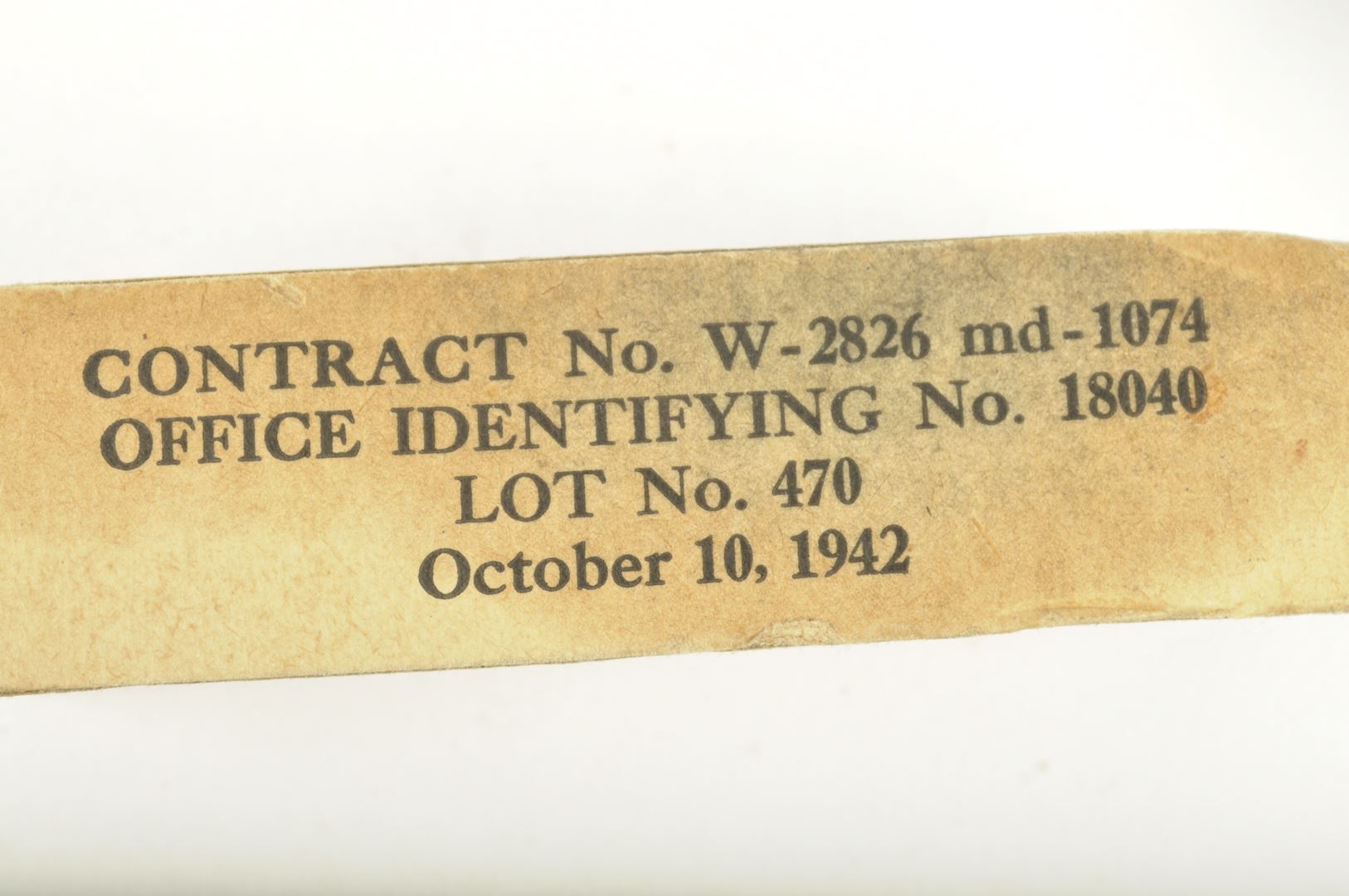 Pochette individuelle Jungle Medical Individual M2 datée 1944