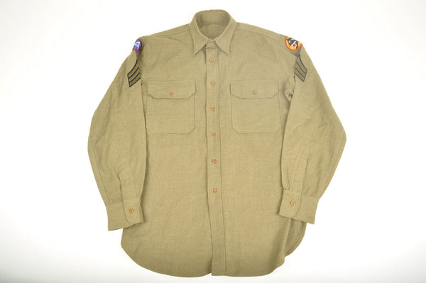 Chemise "moutarde" 66th Infantry Division / datée 1941