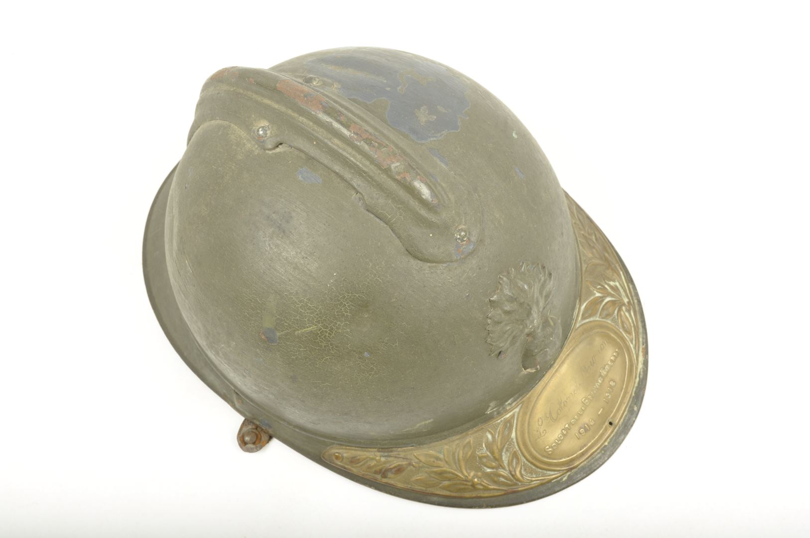 Casque Adrian Modèle 1915 du Lieutenant Colonel Mignon / 72ième et 153ième RI