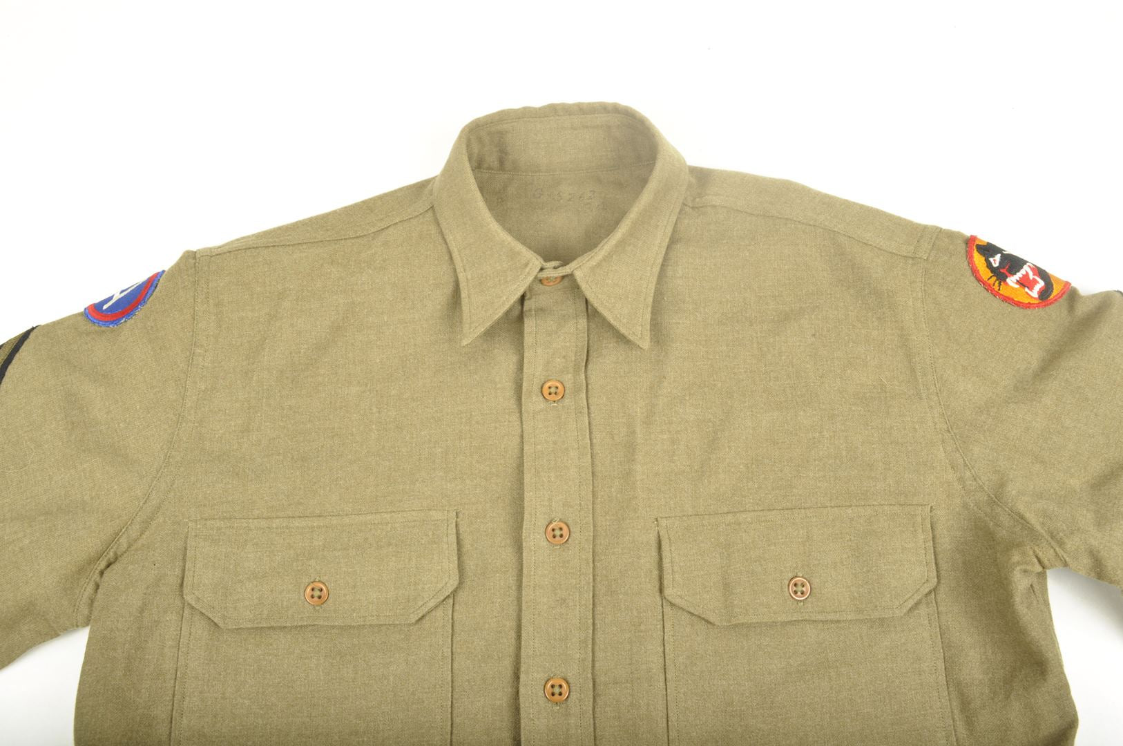 Chemise "moutarde" 66th Infantry Division / datée 1941