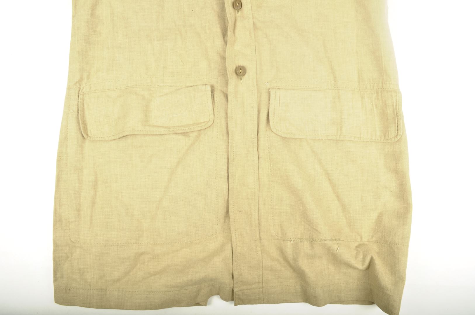 Vareuse tropicale "Bush Jacket" en Aertex de confection Indienne / datée 1943