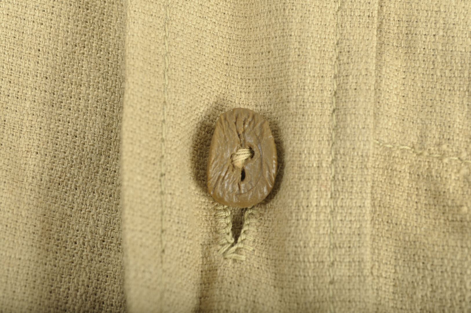 Vareuse tropicale "Bush Jacket" en Aertex de confection Indienne / datée 1943