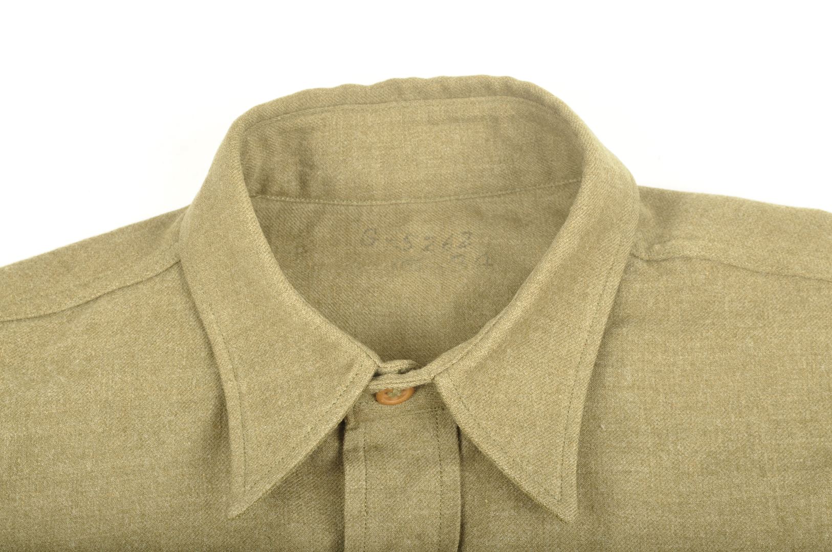 Chemise "moutarde" 66th Infantry Division / datée 1941