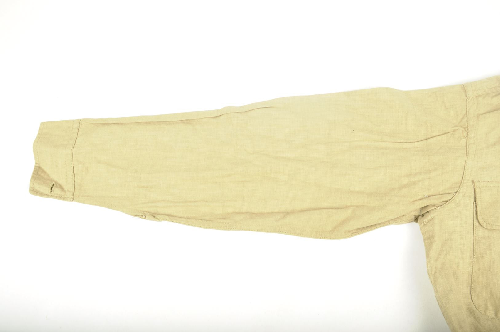 Vareuse tropicale "Bush Jacket" en Aertex de confection Indienne / datée 1943