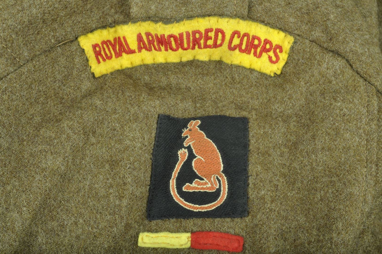 Blouson Battle Dress daté 1943 7ième Division Blindée / "Royal Armoured Corps"