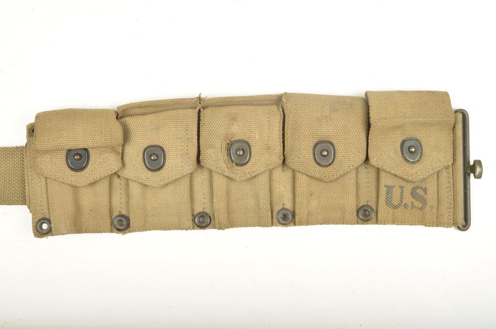 Ceinturon Américain Nominatif modèle 1923 OD3 / daté 1942