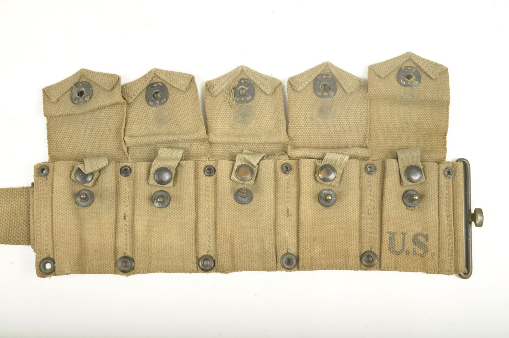 Ceinturon Américain Nominatif modèle 1923 OD3 / daté 1942