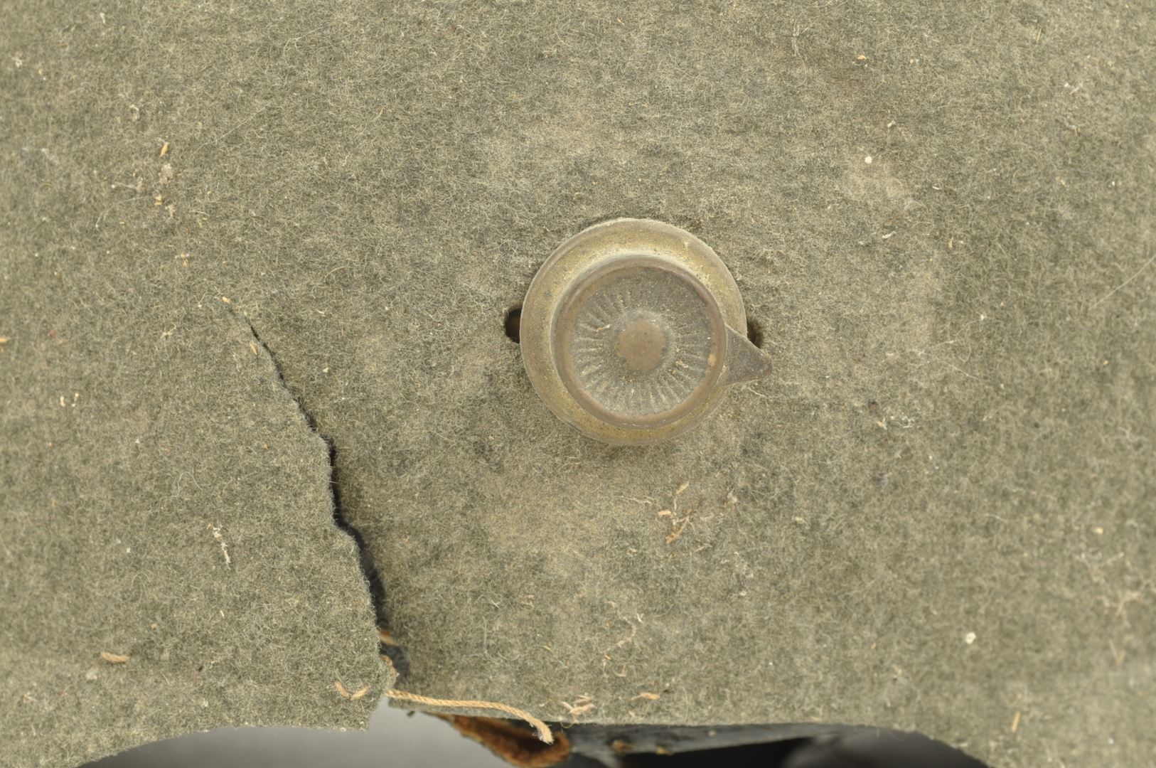 Casque à pointe Prussien " Ersatz" en feutre daté 1915 sortie de grenier / Vosges