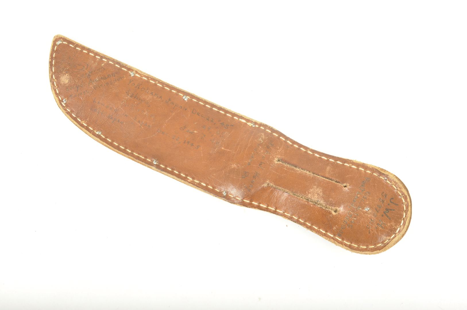 Couteau de combat KA BAR " COMMANDO" NOMINATIF AIR FORCE  / fourreau personnalisé PACIFIQUE