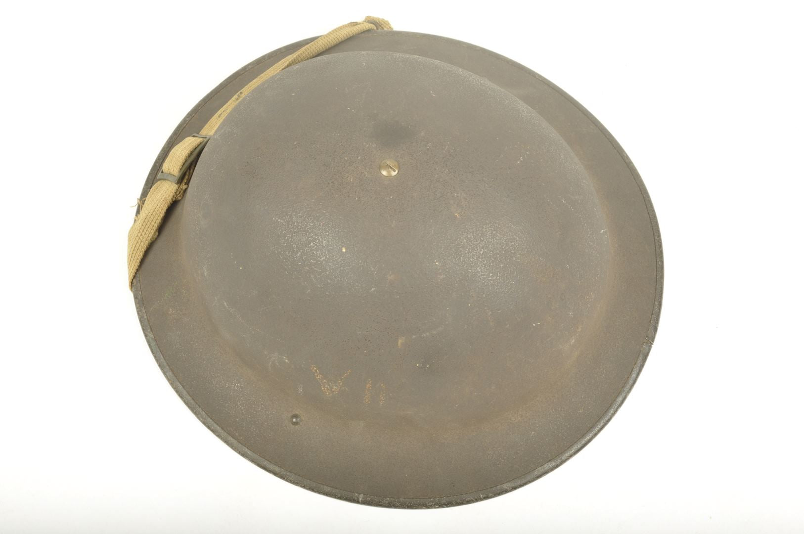 Casque Britannique MKII insignes "VII" / Saint-Vaast-la-Hougue