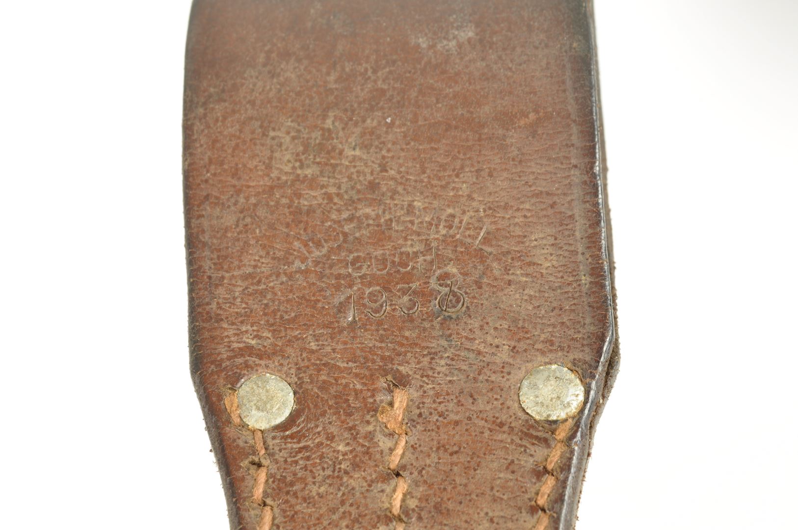 Gousset porte baïonnette 98k daté 1938