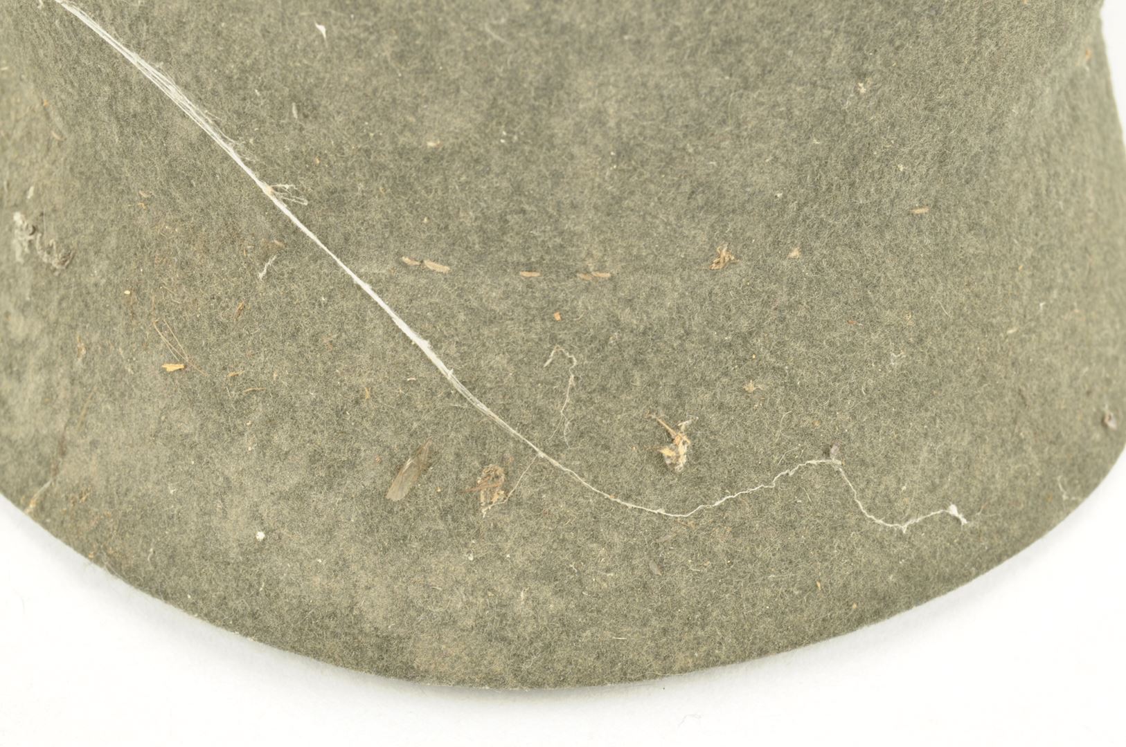 Casque à pointe Prussien " Ersatz" en feutre daté 1915 sortie de grenier / Vosges