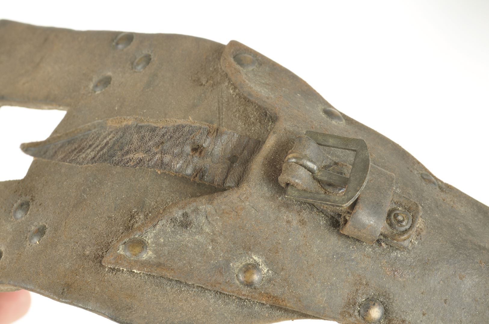 Beau gousset de Baïonnette Lebel Ersatz / Cuir riveté