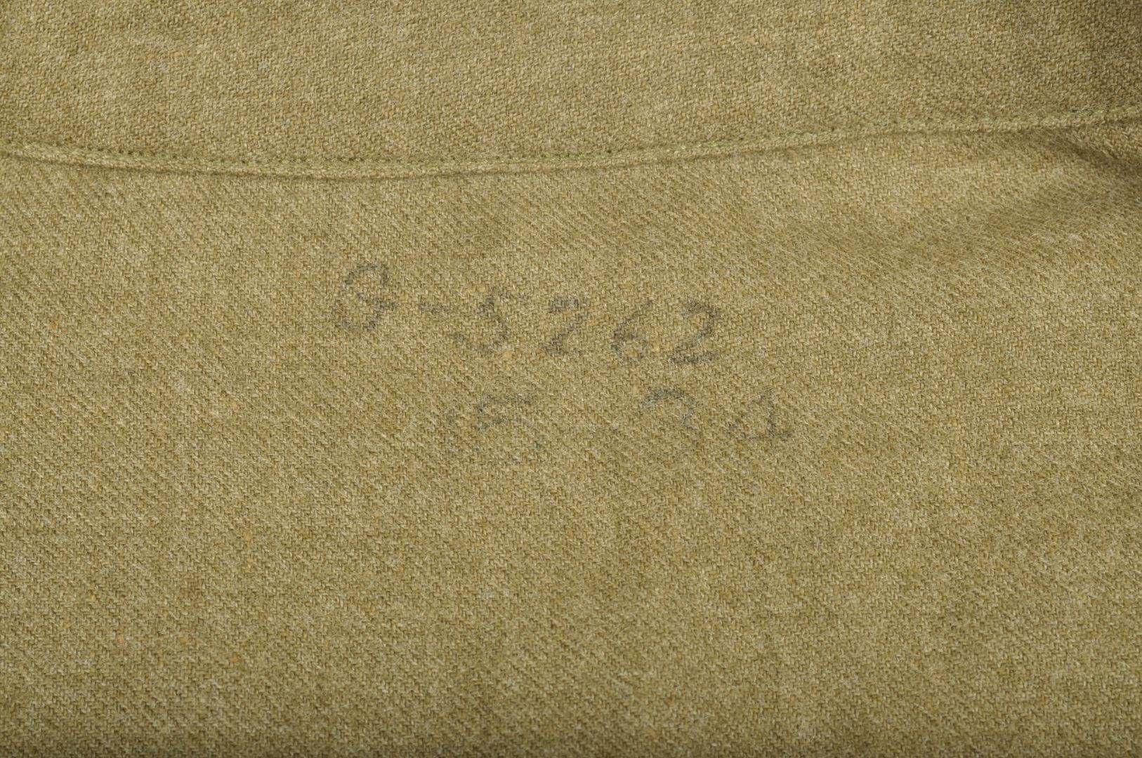Chemise "moutarde" 66th Infantry Division / datée 1941