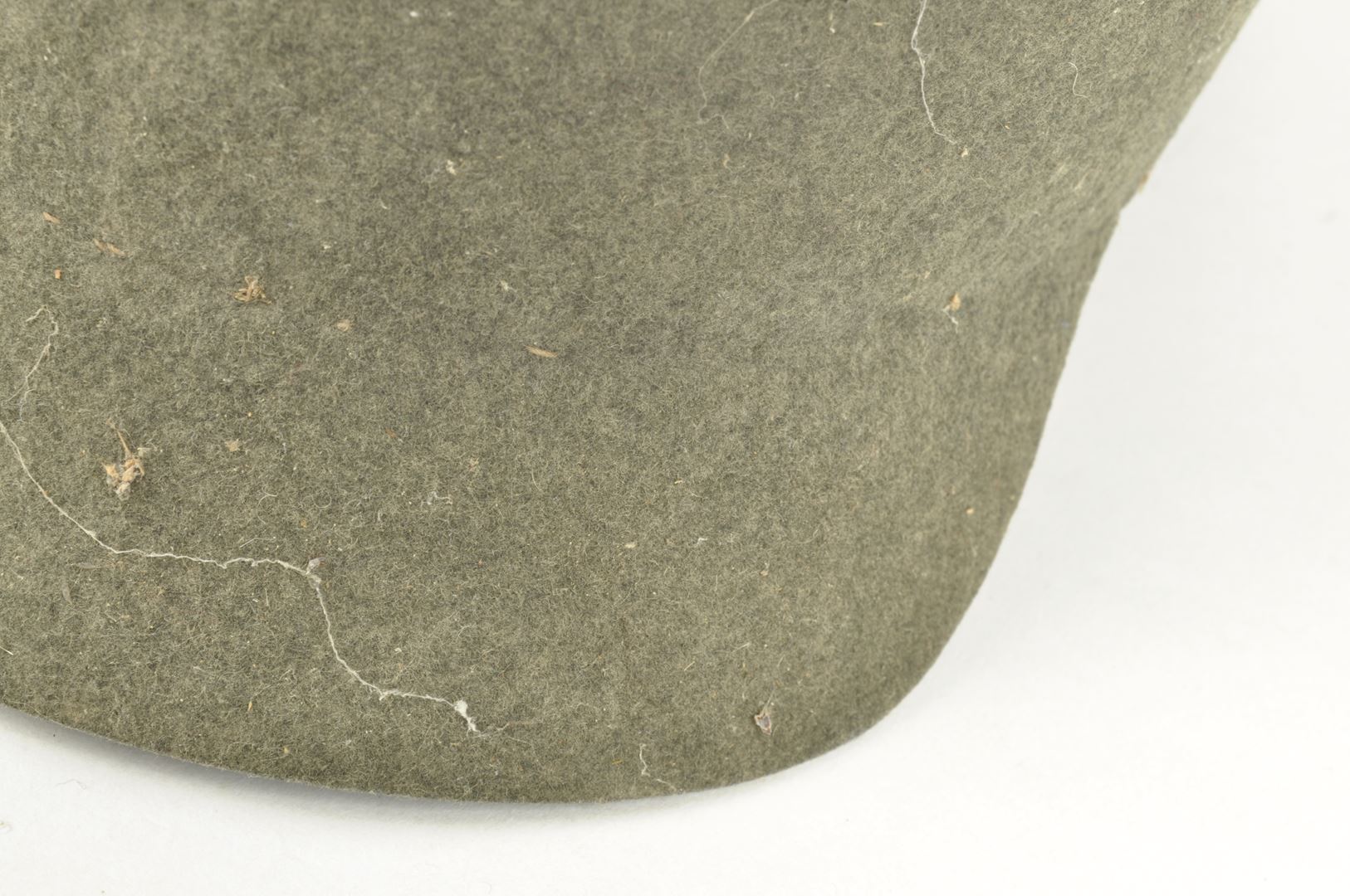 Casque à pointe Prussien " Ersatz" en feutre daté 1915 sortie de grenier / Vosges