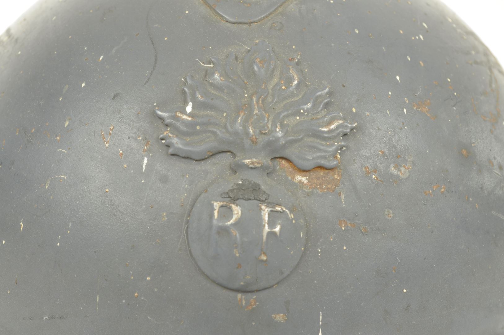 Casque Adrian d'Infanterie modèle 1915 / peinture lisse d'usine