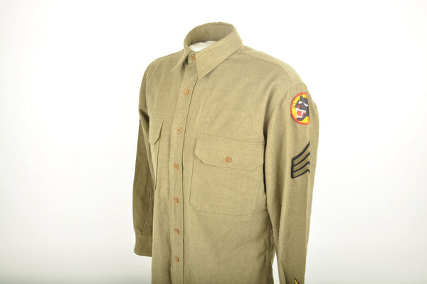 Chemise "moutarde" 66th Infantry Division / datée 1941