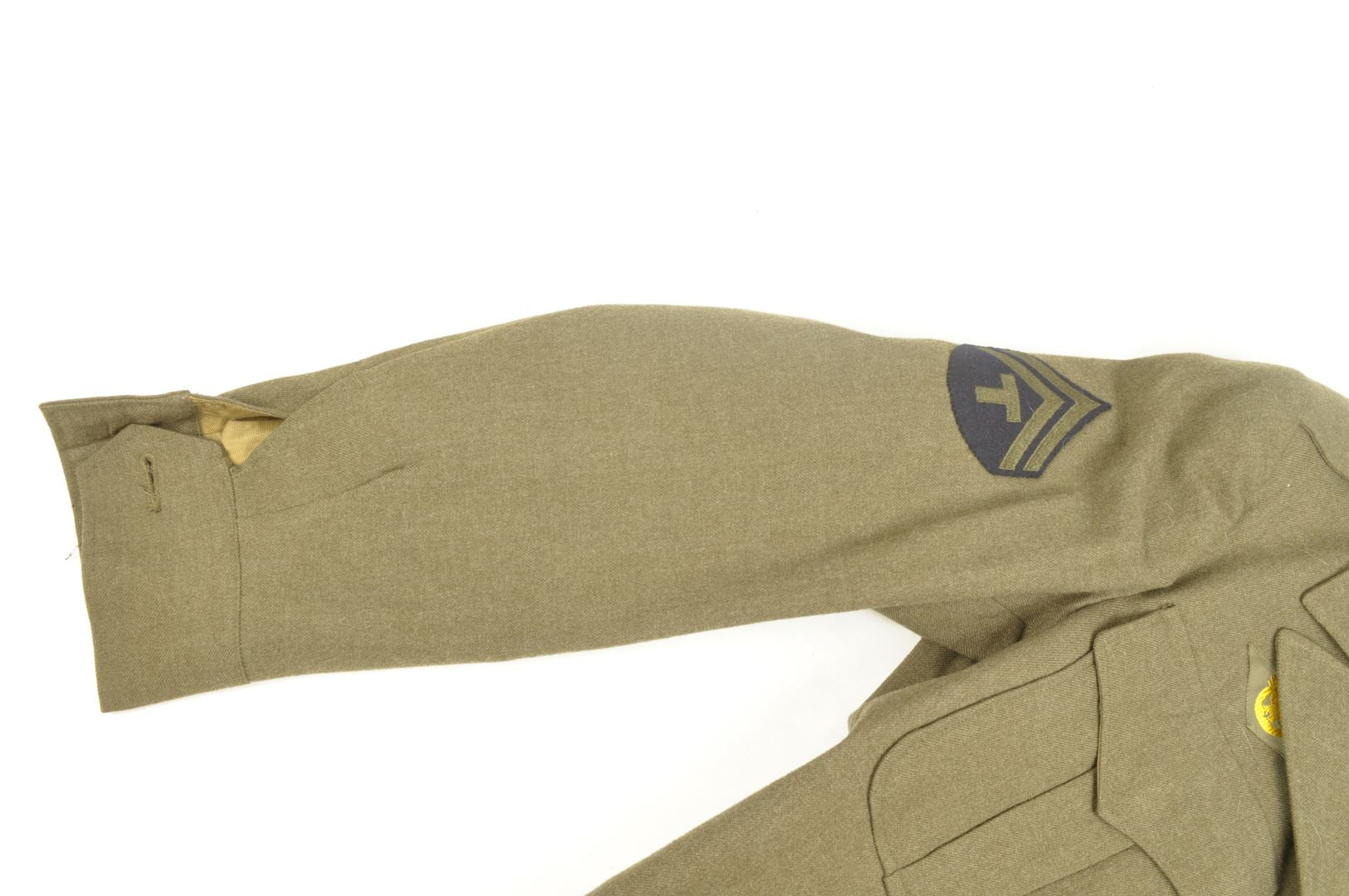 Blouson Ike daté 1944 Nominatif 5ième Armée