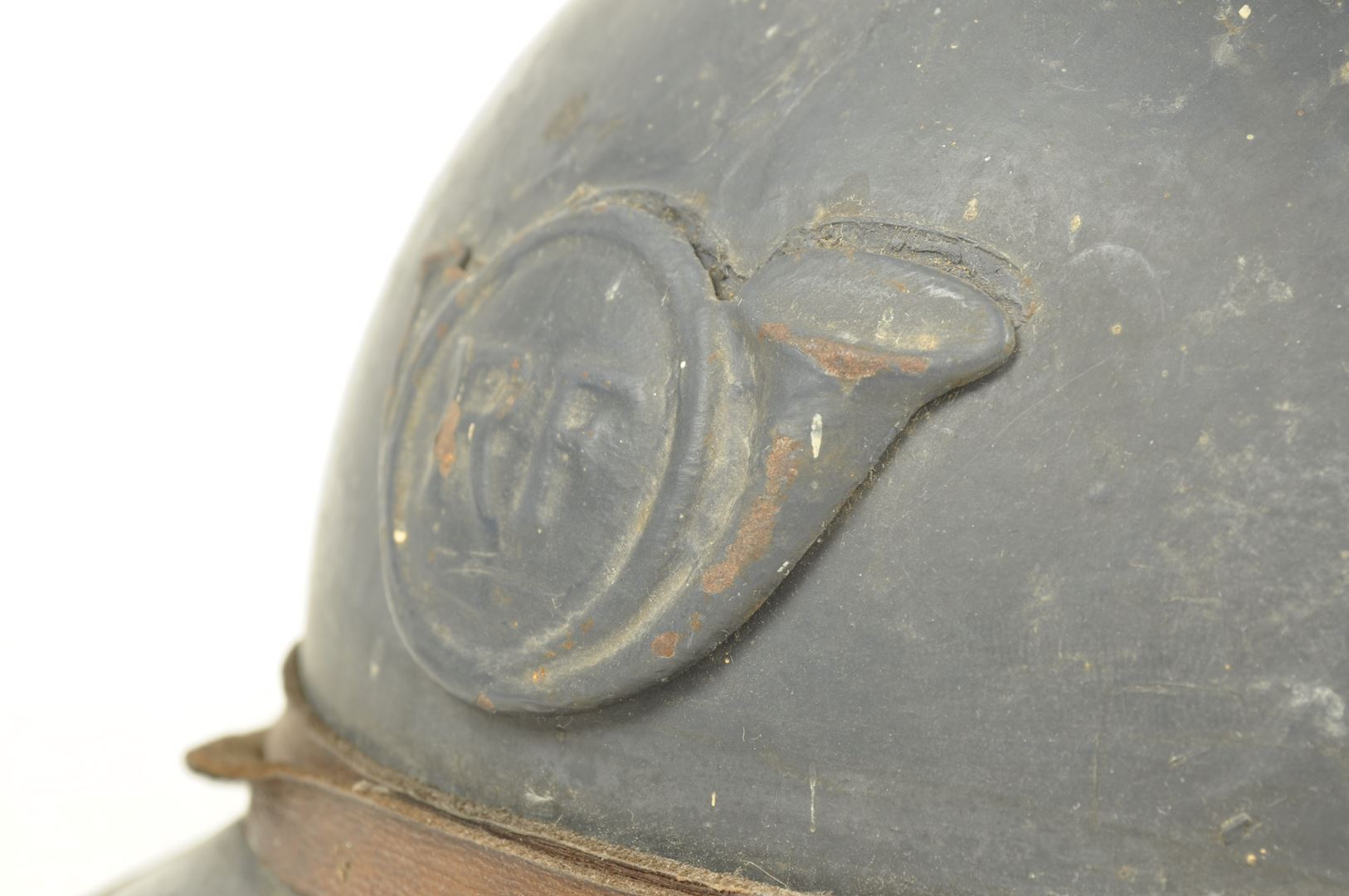 Casque Adrian de Chasseurs modèle 1915  sorti de grenier / Nominatif
