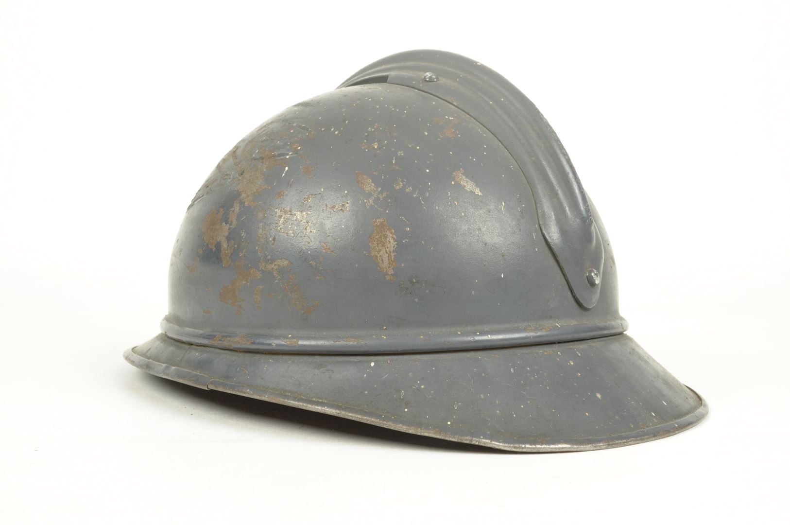 Casque Adrian d'Infanterie modèle 1915 / peinture lisse d'usine