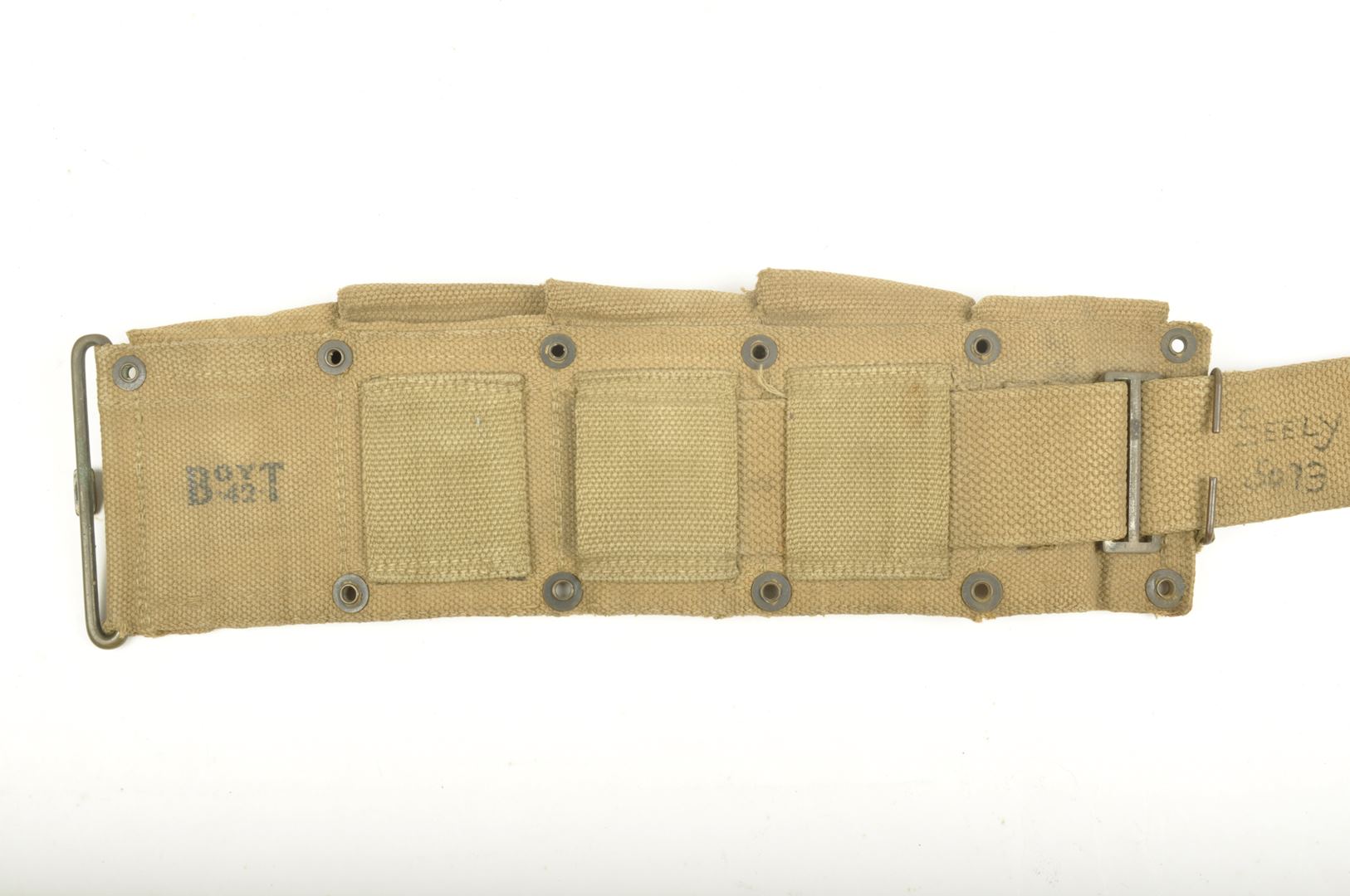 Ceinturon Américain Nominatif modèle 1923 OD3 / daté 1942