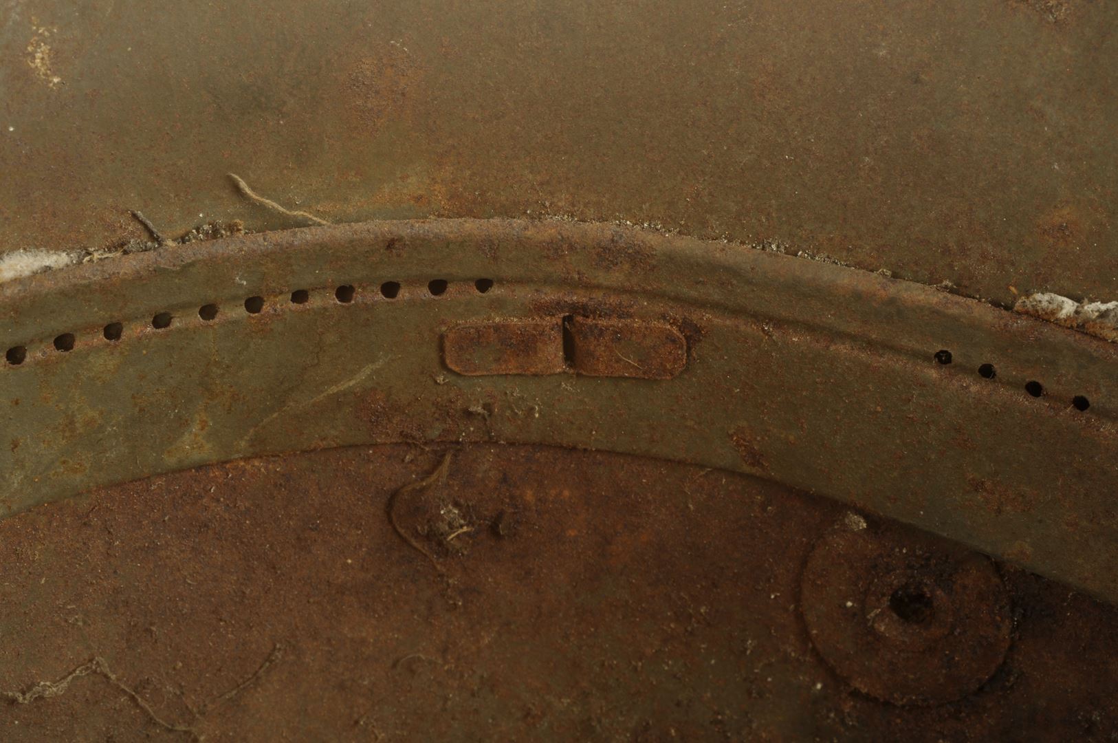 Casque Allemand modèle 1917 sorti de grenier / Alsace