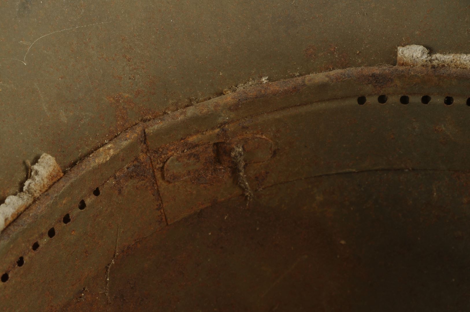 Casque Allemand modèle 1917 sorti de grenier / Alsace