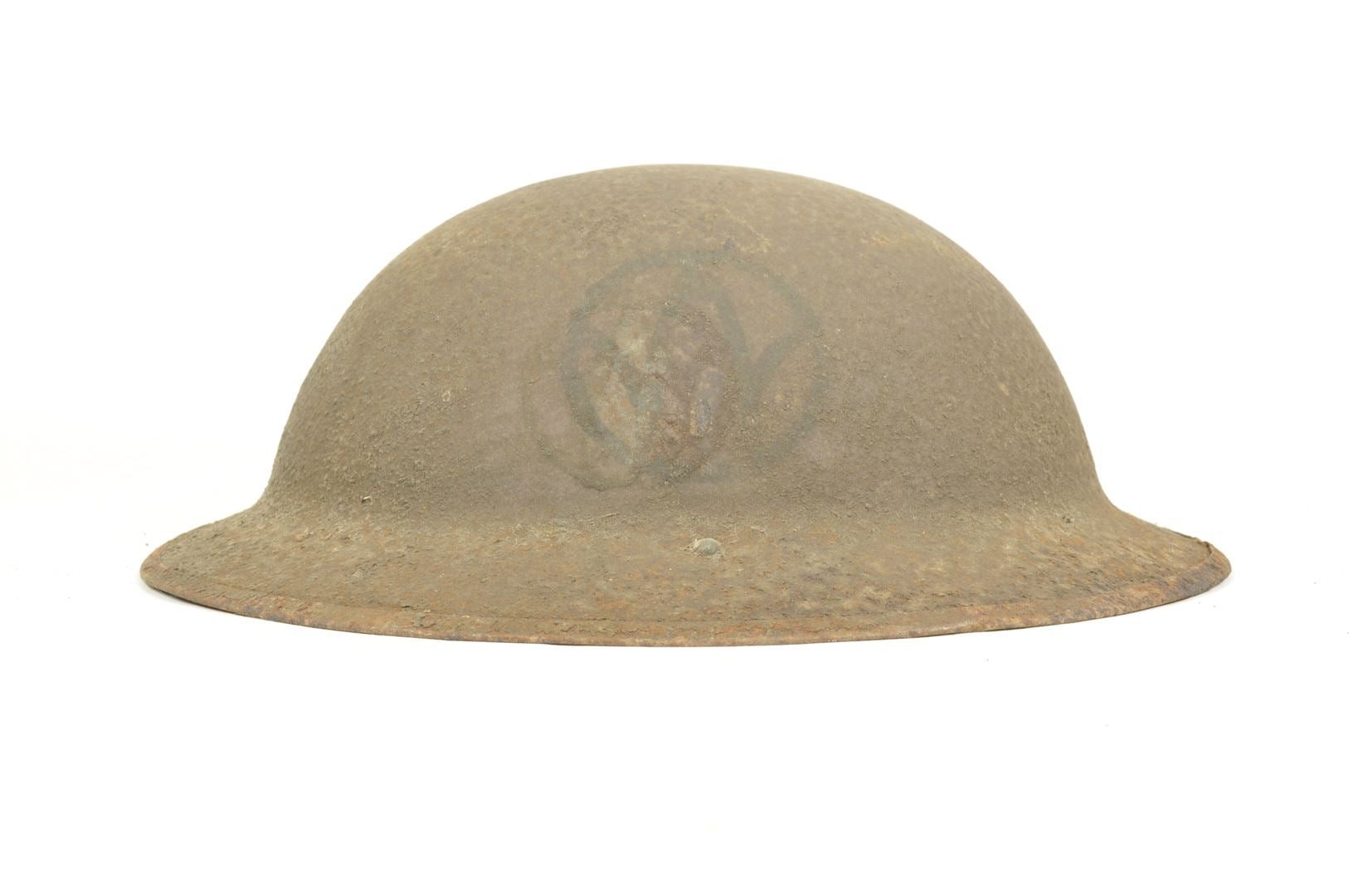 Casque US 17 sorti de grenier / double insignes 89th infantry division