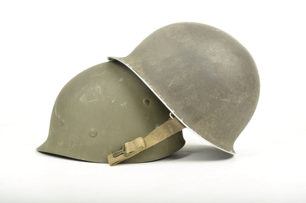 Casque US M1 pattes fixes Nominatif et son sous casque Firestone / Offemont