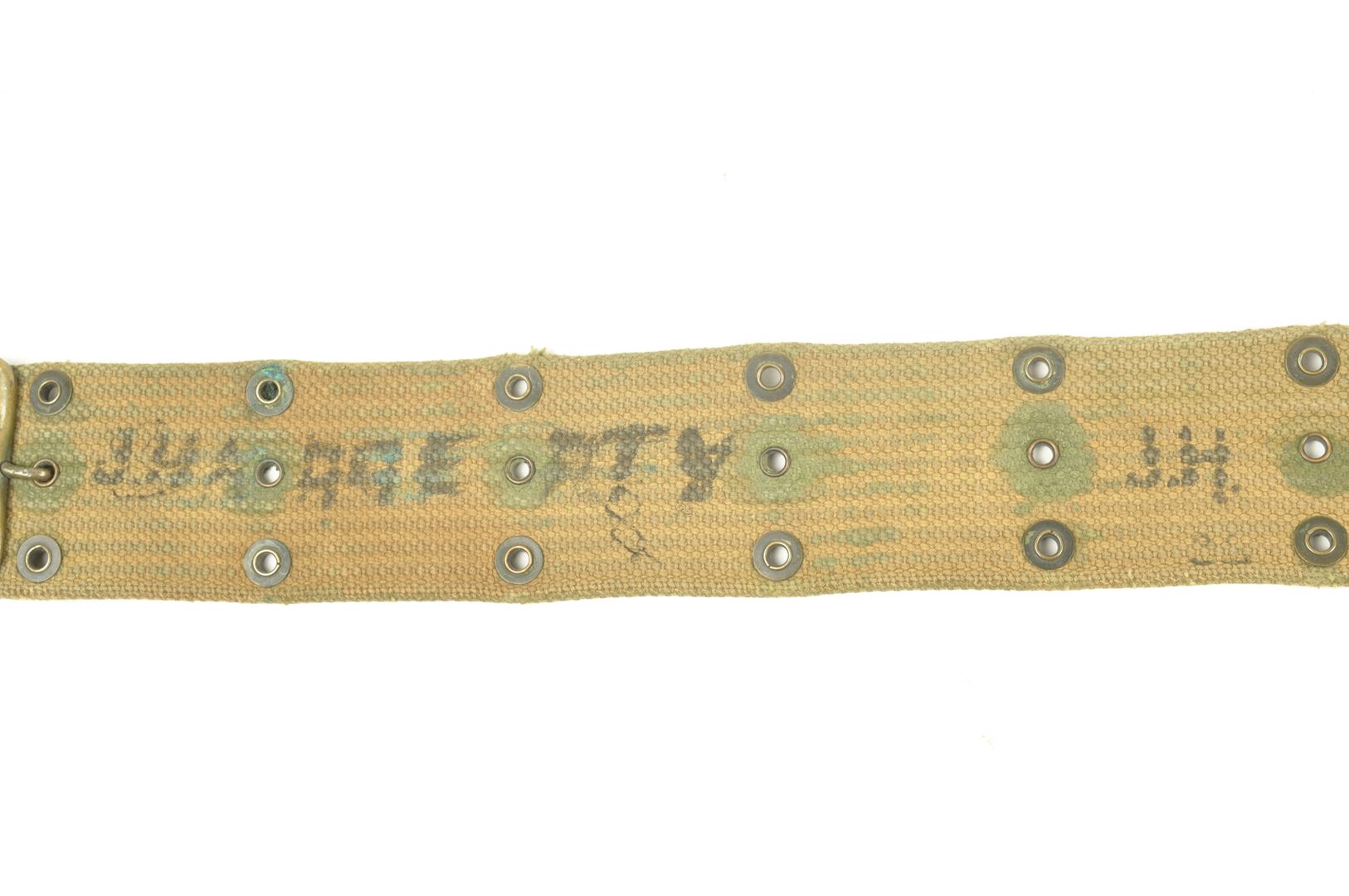 Ceinturon US M36 camouflé et nominatif
